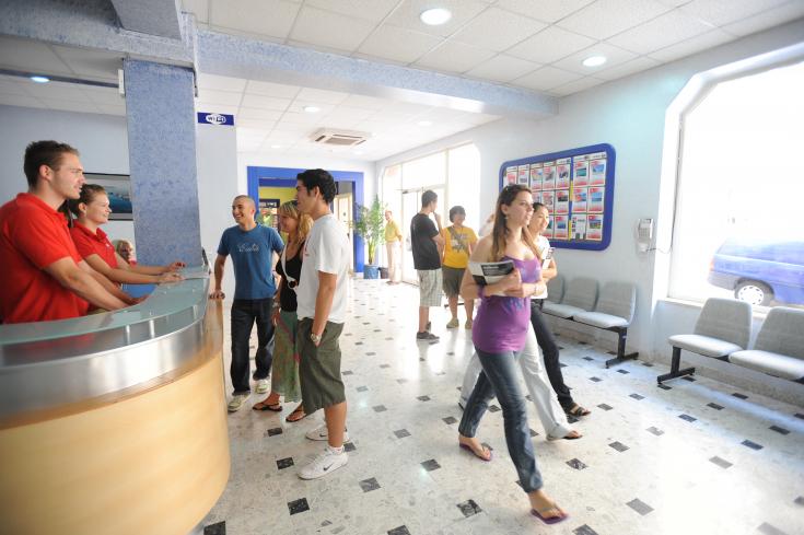 La réception de l'école
