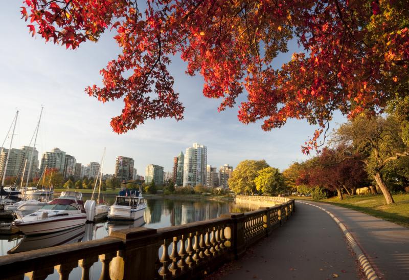 Port de Vancouver en automne - Canada