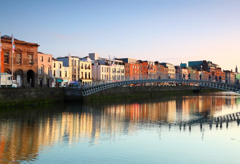 Fleuve traversant Dublin - Irlande